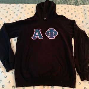Black Alpha Phi Hoodie
